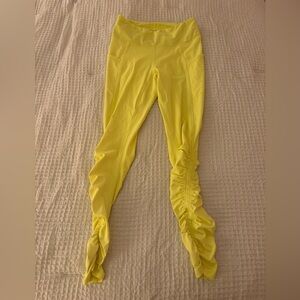 FP movement by Free People Neon Yellow scrunch leggings